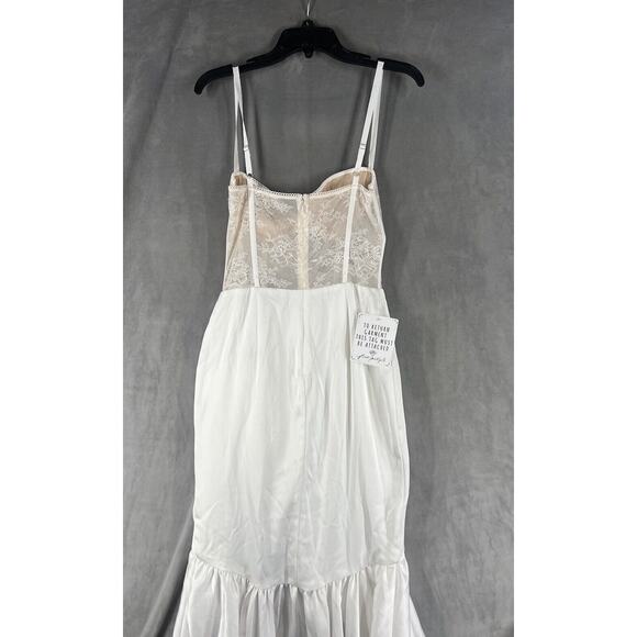 Katie May Take A Slip Dress In Ivory Size Medium Sleeveless - Picture 6 of 11